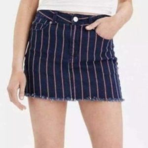 American Eagle Outfitters High Rise Striped Skirt